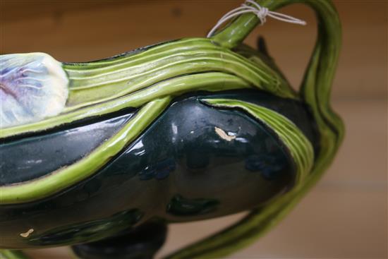 An Austrian Art Nouveau pottery centrepiece bowl